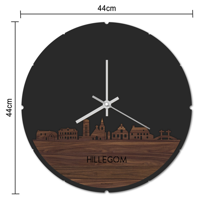 Skyline Klok Hillegom Eiken houten cadeau decoratie relatiegeschenk van WoodWideCities