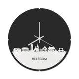 Skyline Klok Rond Hillegom Wit Glanzend