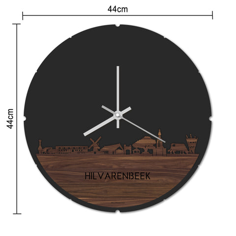 Skyline Klok Hilvarenbeek Eiken houten cadeau decoratie relatiegeschenk van WoodWideCities