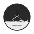 Skyline Klok Rond Hilvarenbeek Wit Glanzend
