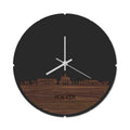 Skyline Klok Rond Hoeven Noten
