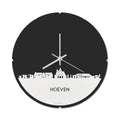 Skyline Klok Rond Hoeven Wit Glanzend