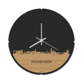 Skyline Klok Rond Hoogeveen  Bamboe
