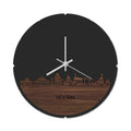 Skyline Klok Rond Hoorn Noten