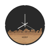Skyline Klok Horst Eiken houten cadeau decoratie relatiegeschenk van WoodWideCities