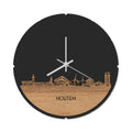 Skyline Klok Rond Houten Eiken