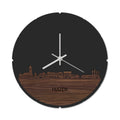 Skyline Klok Rond Huizen Noten