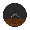 Skyline Klok Rond IJmuiden Palissander