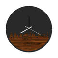 Skyline Klok Rond IJsselstein Palissander