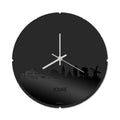 Skyline Clock Round Joure Black Glossy