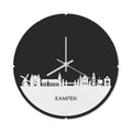 Skyline Klok Rond Kampen Wit Glanzend