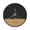 Skyline Klok Rond Katwijk Bamboe