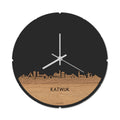 Skyline Klok Rond Katwijk Eiken