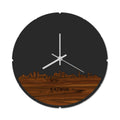 Skyline Klok Rond Katwijk Palissander
