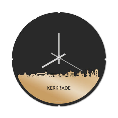 Skyline Clock Round Kerkrade Gold Metallic