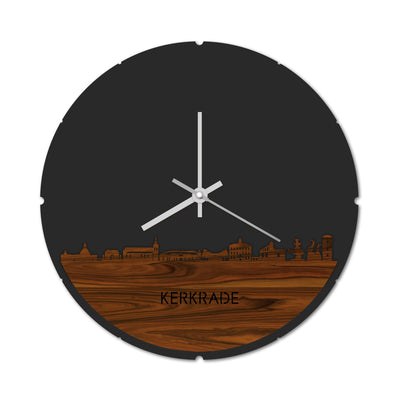 Skyline Clock Round Kerkrade Rosewood