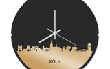 Skyline Klok Rond Köln Goud Metallic