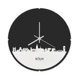 Skyline Klok Rond Köln Wit Glanzend