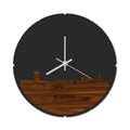 Skyline Klok Rond Kortrijk Palissander