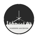 Skyline Klok Rond Koudekerk Aan Den Rijn Wit Glanzend