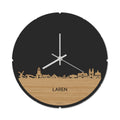 Skyline Klok Rond Laren Bamboe
