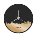 Skyline Klok Rond Laren Goud Metallic