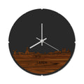 Skyline Klok Rond Laren Palissander
