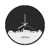 Skyline Klok Rond Leersum Wit Glanzend