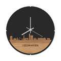 Skyline Klok Rond Leeuwarden Eiken