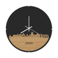 Skyline Klok Rond Leiden Bamboe