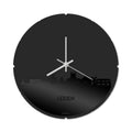 Skyline Clock Round Leiden Black Glossy