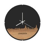 Skyline Klok Leimuiden Eiken houten cadeau decoratie relatiegeschenk van WoodWideCities