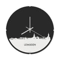 Skyline Klok Rond Leimuiden Wit Glanzend
