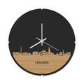 Skyline Klok Rond Lemmer Bamboe