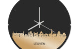 Skyline Klok Rond Leuven Goud Metallic