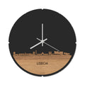 Skyline Klok Rond Lisboa Eiken