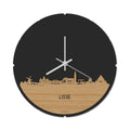 Skyline Klok Rond Lisse Bamboe