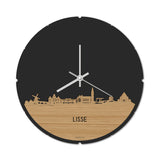 Skyline Klok Rond Lisse Bamboe