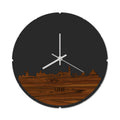 Skyline Klok Rond Lisse Palissander