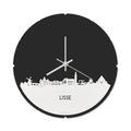 Skyline Klok Rond Lisse Wit Glanzend
