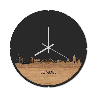 Skyline Klok Rond Lommel Eiken