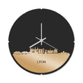 Skyline Klok Rond Lyon Goud Metallic