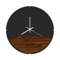 Skyline Klok Rond Madrid Palissander