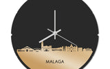 Skyline Klok Rond Malaga Goud Metallic
