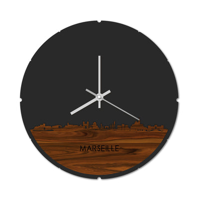 Skyline Klok Rond Marseille Palissander