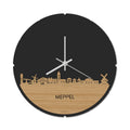 Skyline Klok Rond Meppel Bamboe