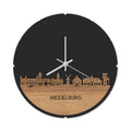 Skyline Klok Rond Middelburg Eiken