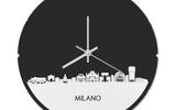 Skyline Klok Rond Milano Wit Glanzend