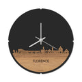 Skyline Klok Rond Moerdijk Eiken