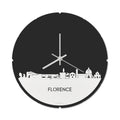 Skyline Klok Rond Moerdijk Wit Glanzend